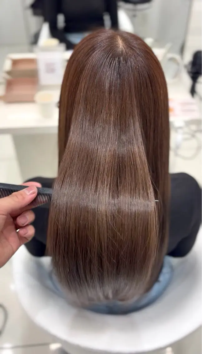 ロング カラー ブラウンカラー 透明感カラー ヘアカラー トリートメント COA PLUS 千葉/はやのヘアスタイル