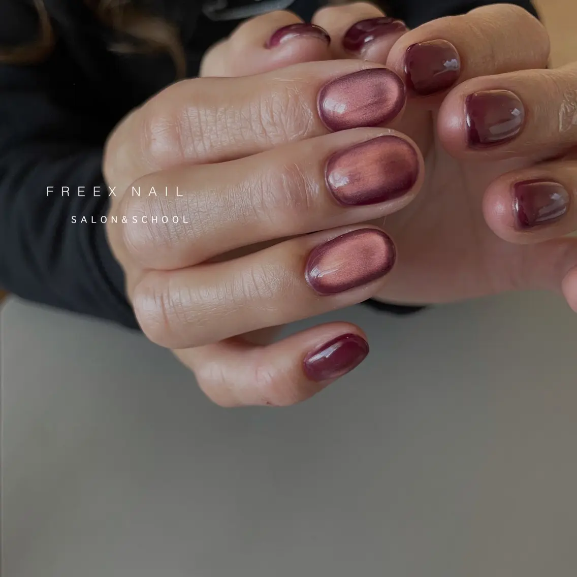 ネイル マグネットネイル ハンドネイル freex nail /ニュアンス/個性派のネイルデザイン