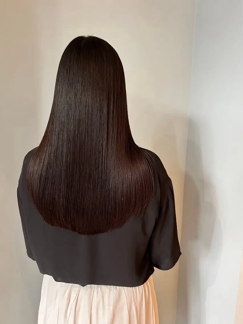 ロング 縮毛矯正 あゆり /ハイトーンカラーのヘアスタイル