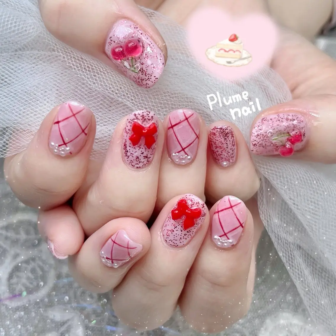 ネイル ハンドネイル plume nail ☆韓国ネイルのネイルデザイン