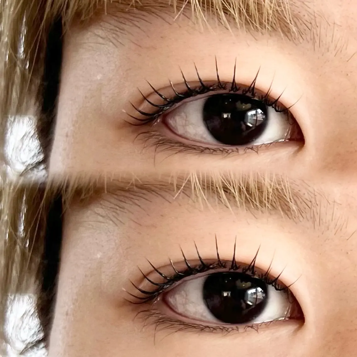 まつ毛パーマ上下の写真