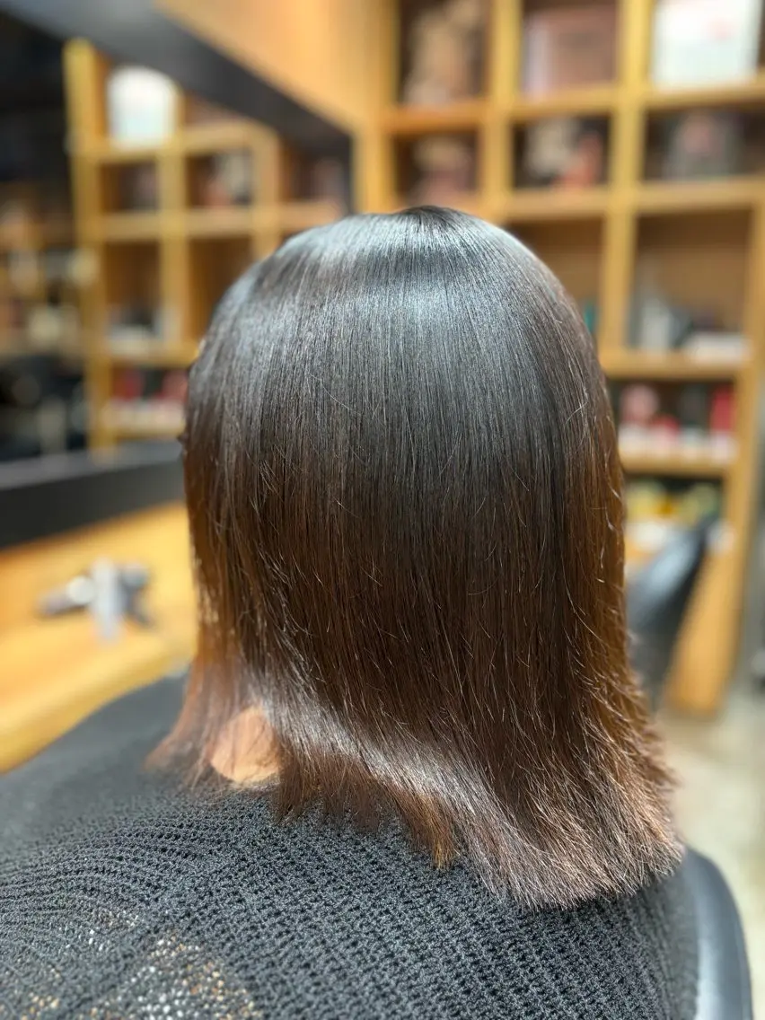 セミロング パーマ ヘアアレンジ 渡部 彩花のヘアスタイル