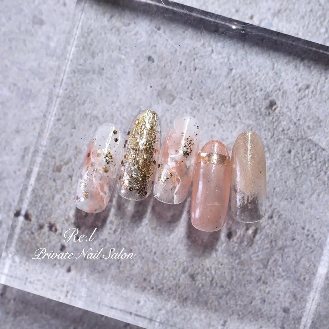 ネイル ニュアンスネイル モチの良さ◉ フィルインネイル♡のネイルデザイン