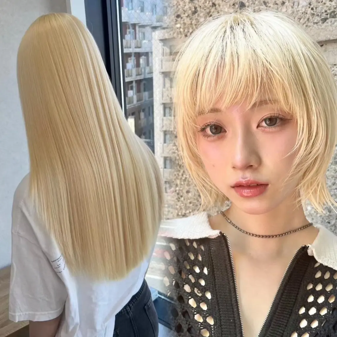 ロング ヘアカラー トリートメント 🎀ブリーチ ハイト ーン ♡Kanon♡のヘアスタイル