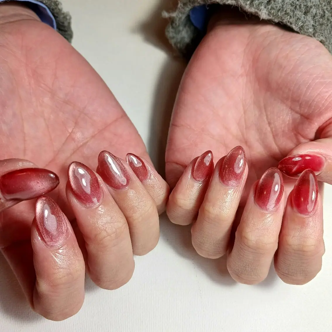ネイル ジェルネイル マグネットネイル ワンカラーネイル ピンク スカルプネイル ハンドネイル owlnail /持込みデザイン専門のネイルデザイン