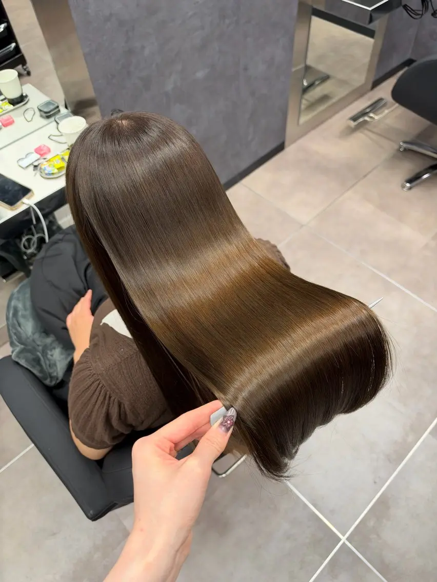 ロング カラー カット ヘアカラー 縮毛矯正 トリートメント 🩶髪質改善/新宿 /saaya🩶のヘアスタイル