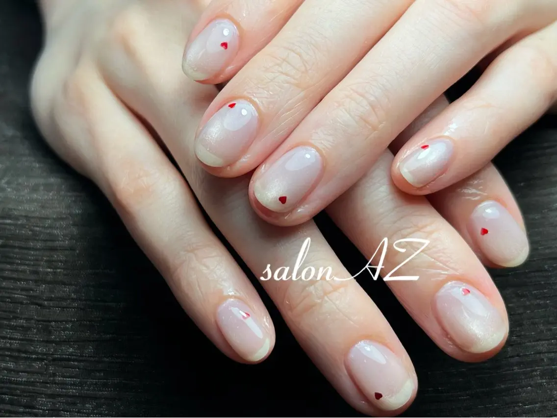 ネイル 長さ出し フットネイル フレンチネイル マグネットネイル ニュアンスネイル salon AZのネイルデザイン