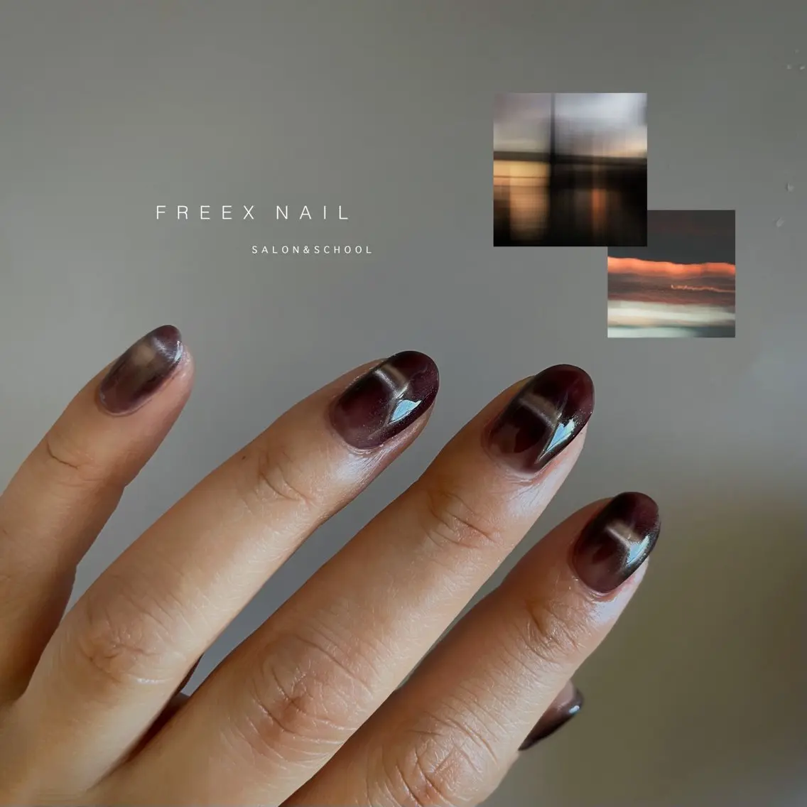 ネイル マグネットネイル ハンドネイル ハンドケア freex nail /ニュアンス/個性派のネイルデザイン