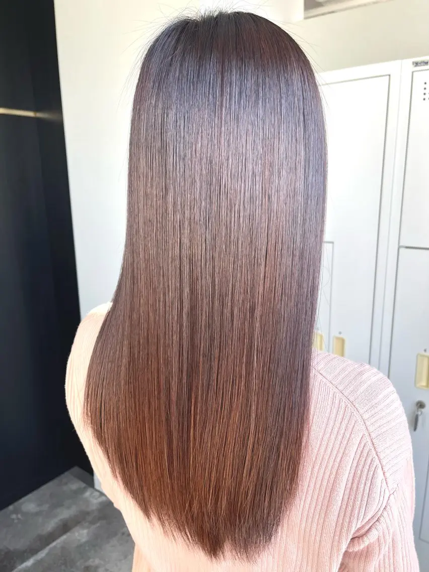 セミロング カラー 髪質改善 トリートメント カット ヘアカラー トリートメント ERI ☆のヘアスタイル