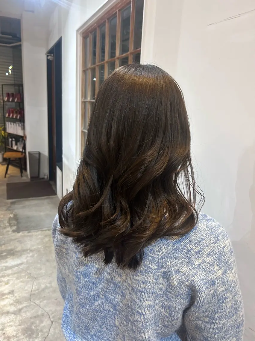 セミロング カット ヘアカラー 田口 未侑のヘアスタイル