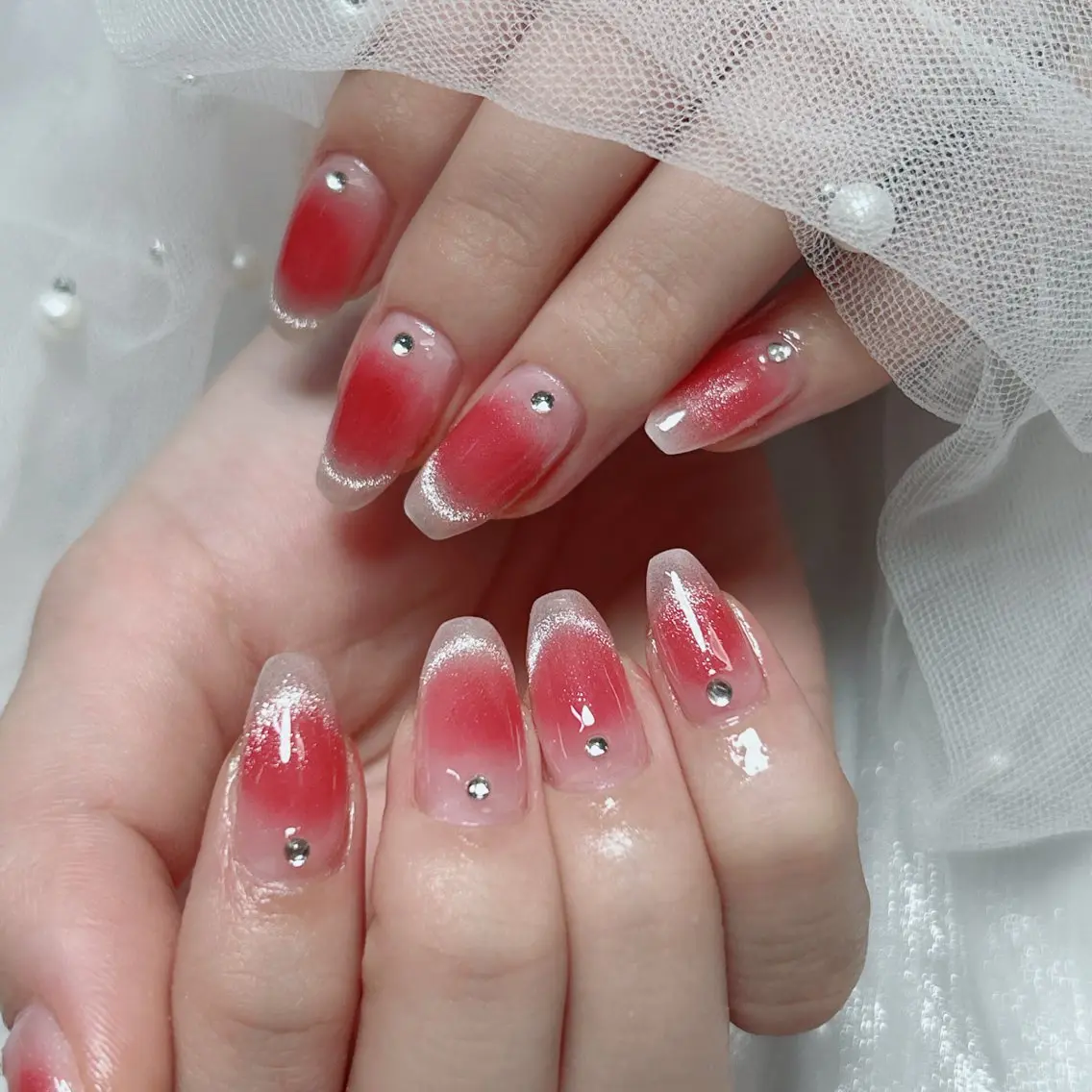 ネイル フラワーネイル 韓国ネイル 夏ネイル ワンホンネイル ハンドネイル Cute Tips nailのネイルデザイン