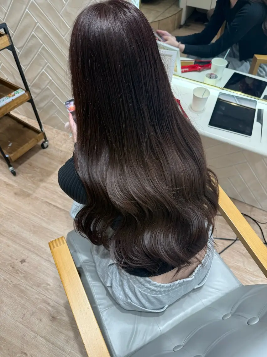 ロング カラー ヘアカラー トリートメント ✨武蔵小杉💎カラー 💋YUMENO🩷のヘアスタイル