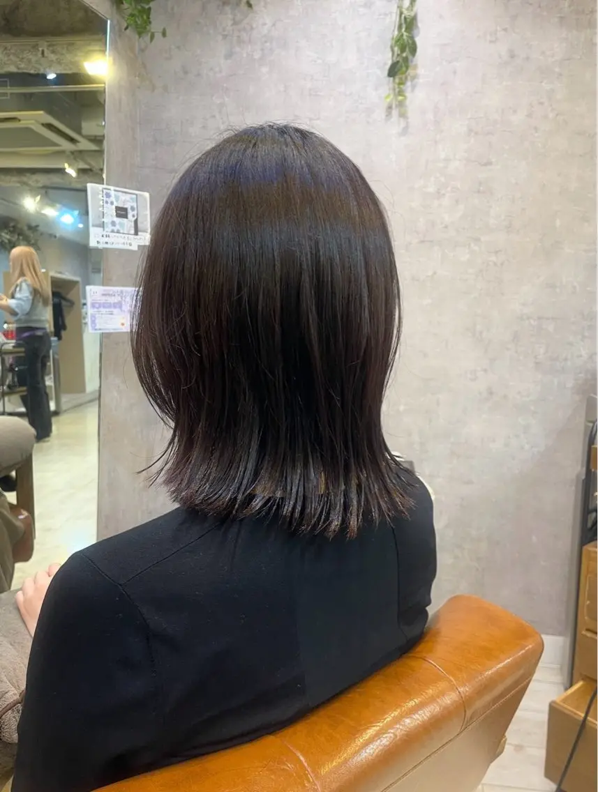 ミディアム 髪質改善 近江琉奈☆透明感カラ ー☆髪質改善☆のヘアスタイル