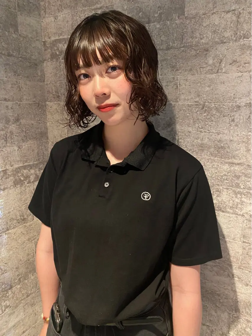 ショート カラー パーマ 似合わせカット カット ヘアカラー パーマ トリートメント mai / linoah˚✧のヘアスタイル
