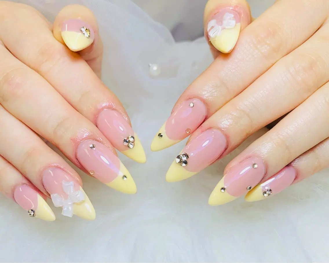 ネイル チークネイル 長さ出し フットネイル 韓国ネイル マグネットネイル ハンドネイル ハンドケア AN NAIL _HOAのネイルデザイン