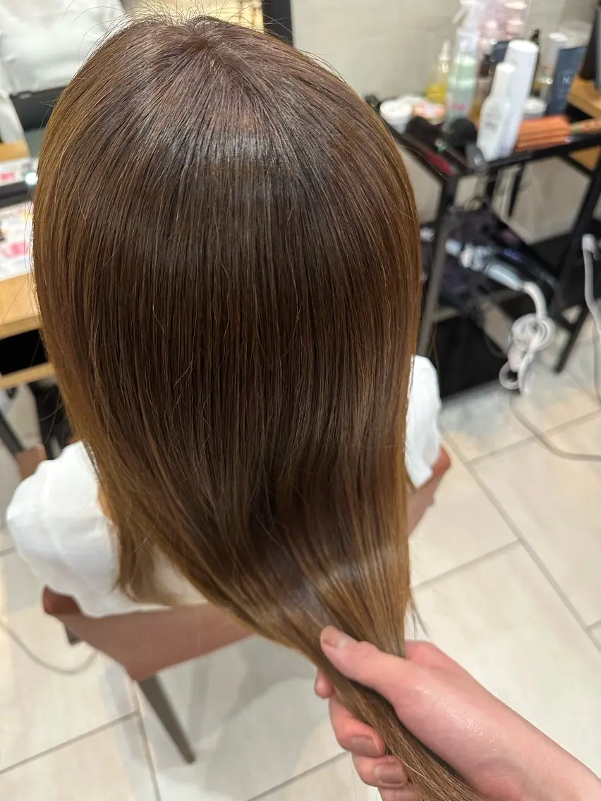 カラー 透明感カラー メンズカット/ フェザーパーマ/げんのヘアスタイル