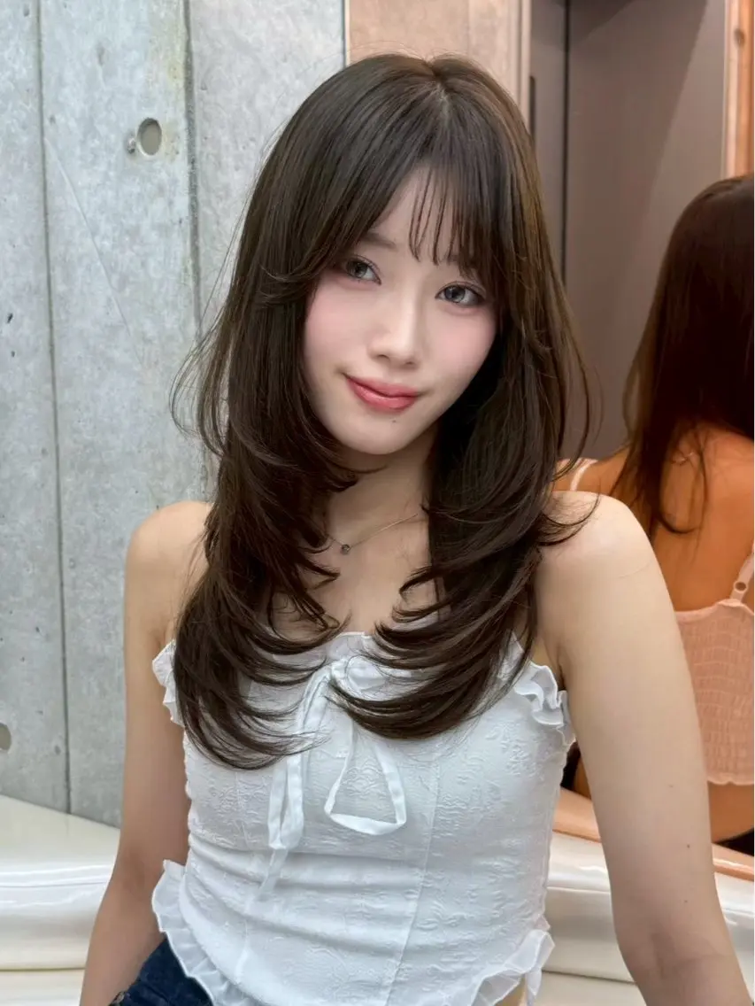 セミロング ヘアアレンジ カット トリートメント 髪質改善/透明感 カラー/吉田光佑のヘアスタイル