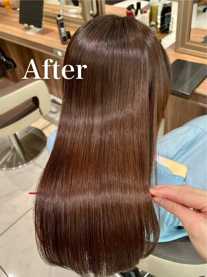 ロング カット 縮毛矯正 トリートメント 🍁髪質改善カラー/ 縮毛矯正/谷口雄太のヘアスタイル