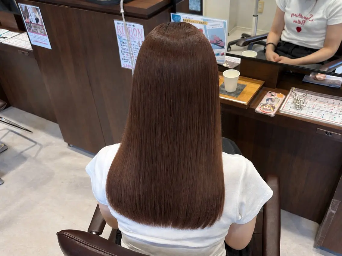 セミロング カラー 🫧ナチュラル矯正 /カラー🫧あやりのヘアスタイル