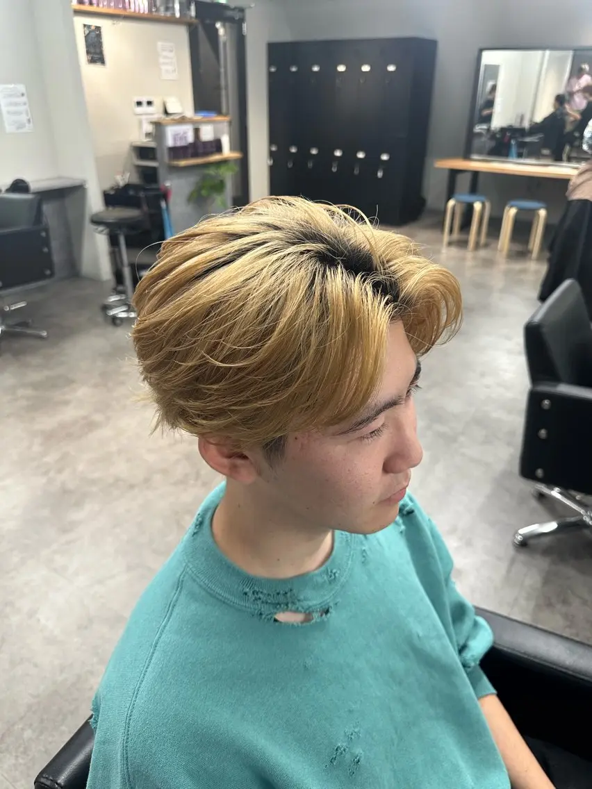 カラー メンズ 立川メッシュパーマ 特化/けんしょうのヘアスタイル