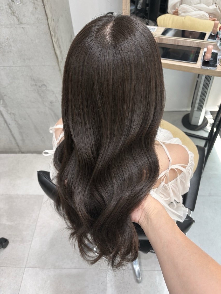 ロング カラー うる艶カラー/恵比寿 ベージュ/丸山陽平のヘアスタイル