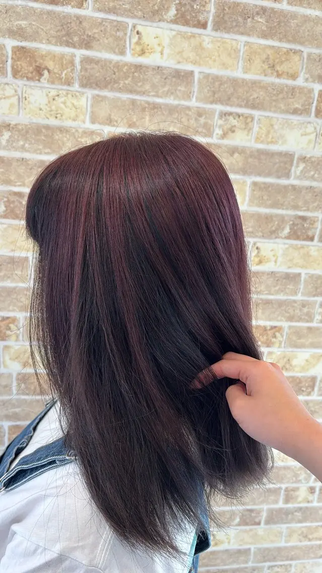 カラー ヘアカラー 温水 愛華のヘアスタイル