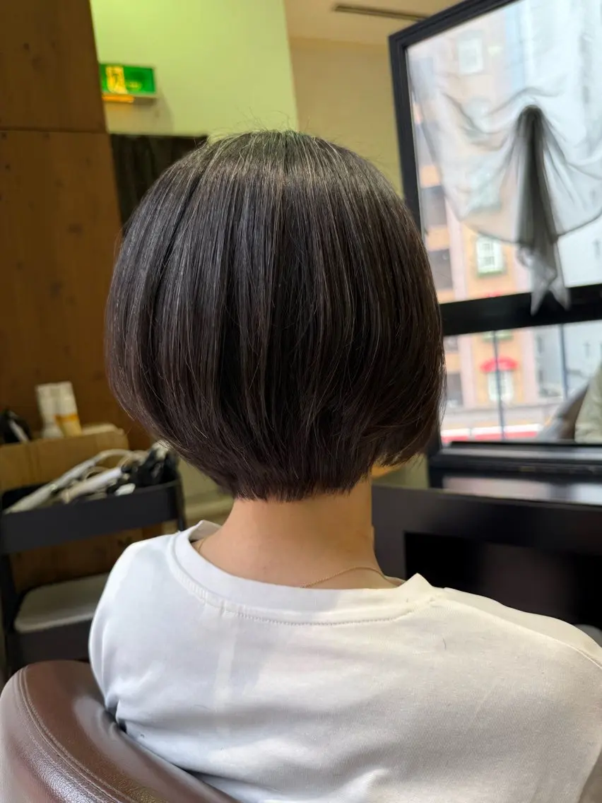 ショート くびれヘア ショートヘア 溝口 槙里也のヘアスタイル