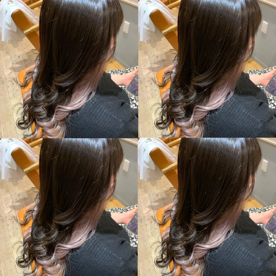 ロング カラー ヘアアレンジ インナーカラー ピンクカラー ヘアカラー トリートメント 🦋レイヤー特化/ 羽エク/ナツミ🦋のヘアスタイル