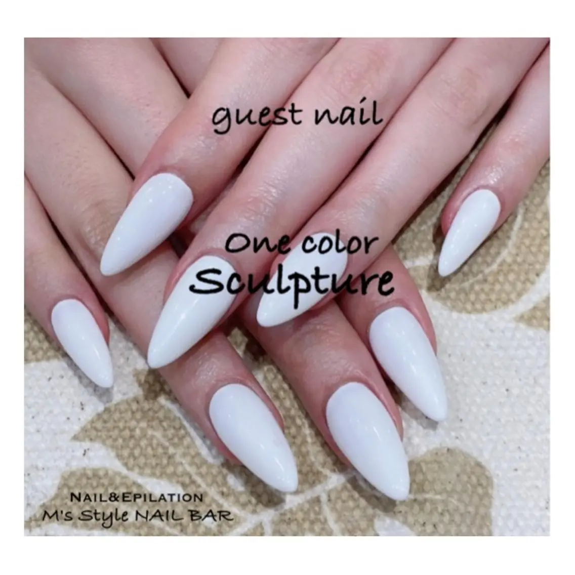 ネイル ワンカラーネイル スカルプネイル ハンドネイル M's Style NAIL BARのネイルデザイン
