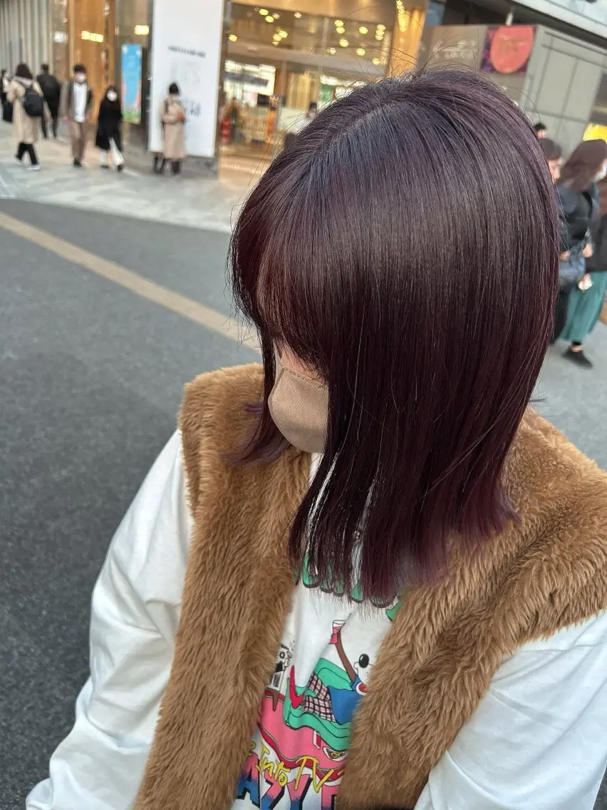 ショート カラー 切りっぱなしボブ ボブ 児玉 進之助のヘアスタイル