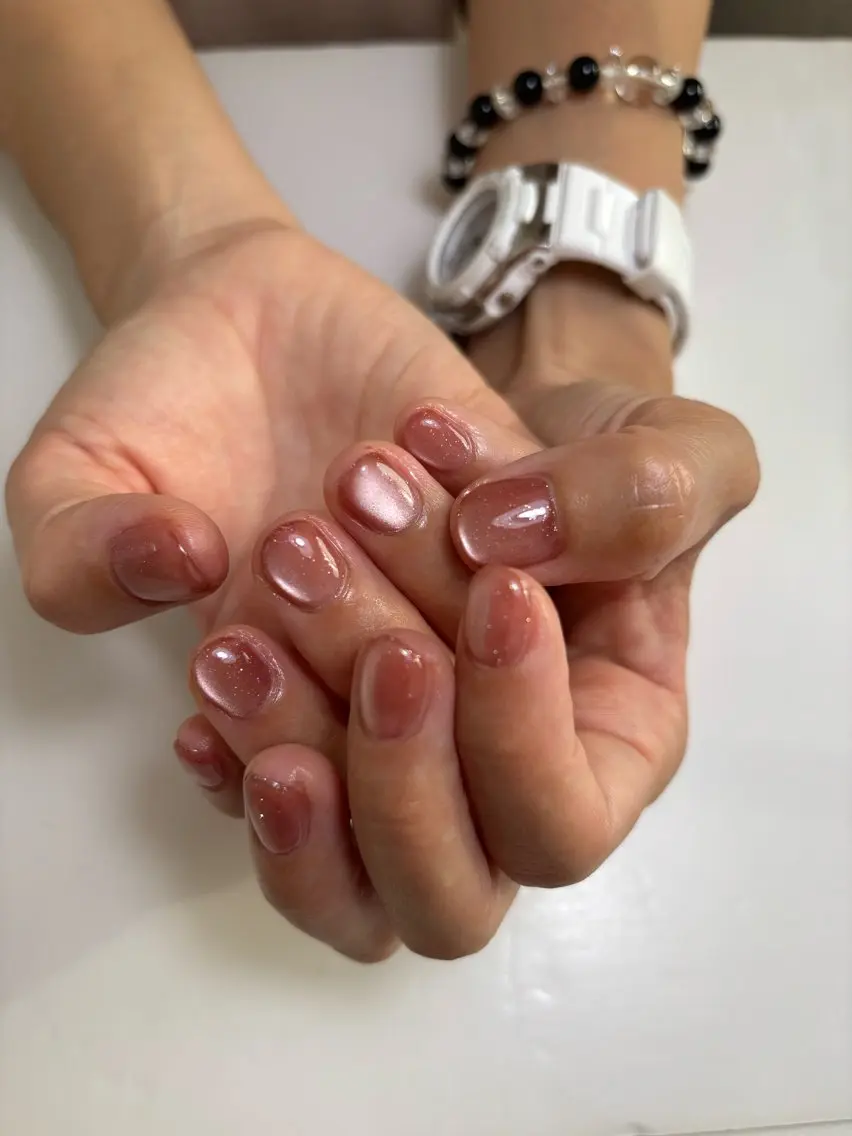 ネイル フラッシュネイル フラッシュマグ マグネットネイル is..nail 🌷sonokoのネイルデザイン
