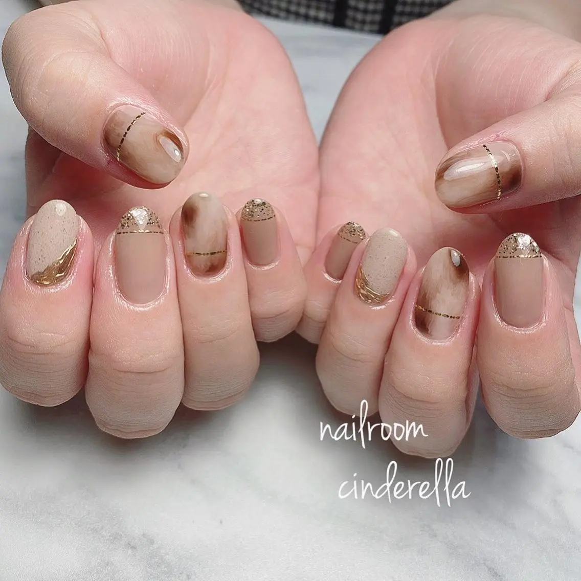 ネイル ニュアンスネイル Nailroom. Cinderellaのネイルデザイン