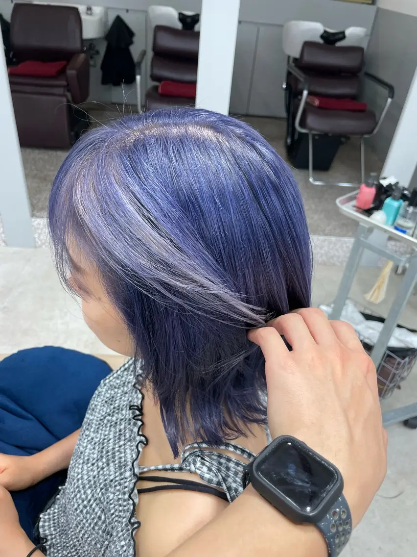 ミディアム カラー 顔周りカット カット ヘアカラー トリートメント EARTH菊名店👾 ひらのすぐるのヘアスタイル