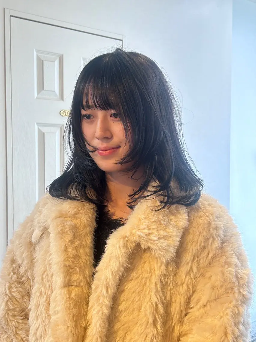 ミディアム カラー カット ヘアカラー トリートメント ナチュラル大人っぽい スタイル　MAORIのヘアスタイル