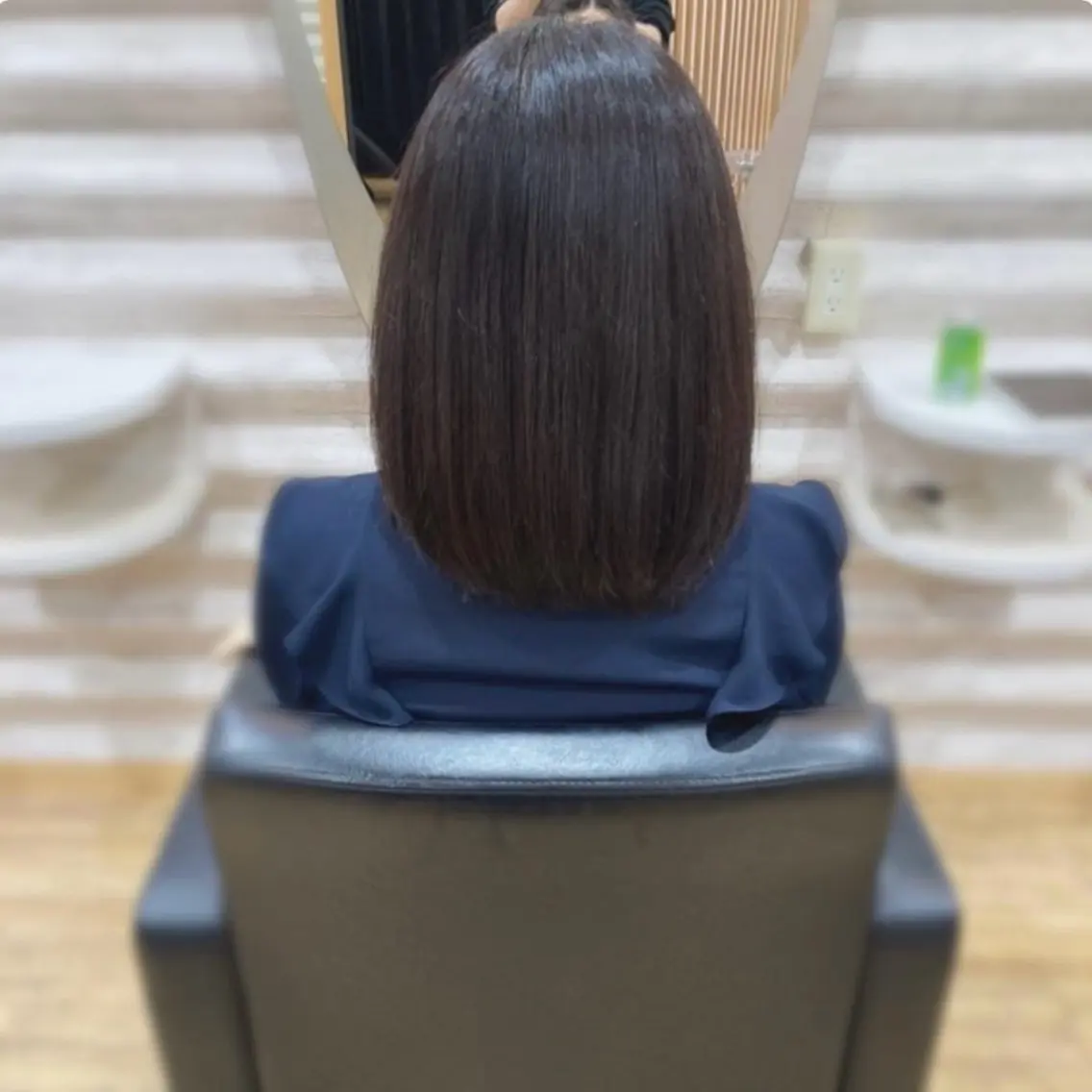 セミロング カラー 髪質改善 カット トリートメント KON|ごまかさない 艶。酸熱×精密カットのヘアスタイル