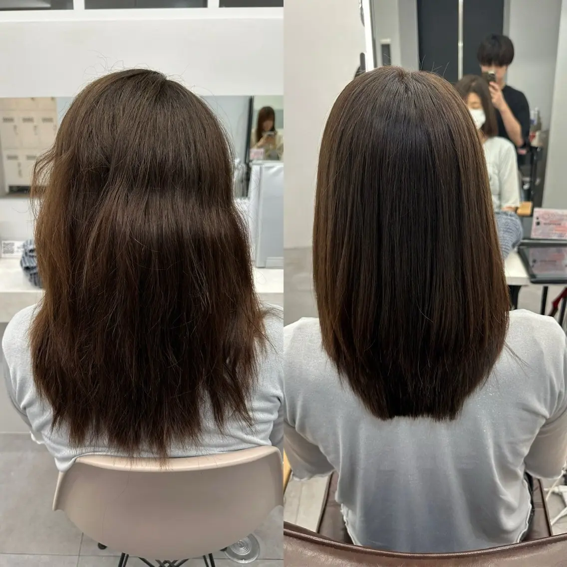セミロング 縮毛矯正 トリートメント 【モデル様募集中】 渡邊 マサキのヘアスタイル