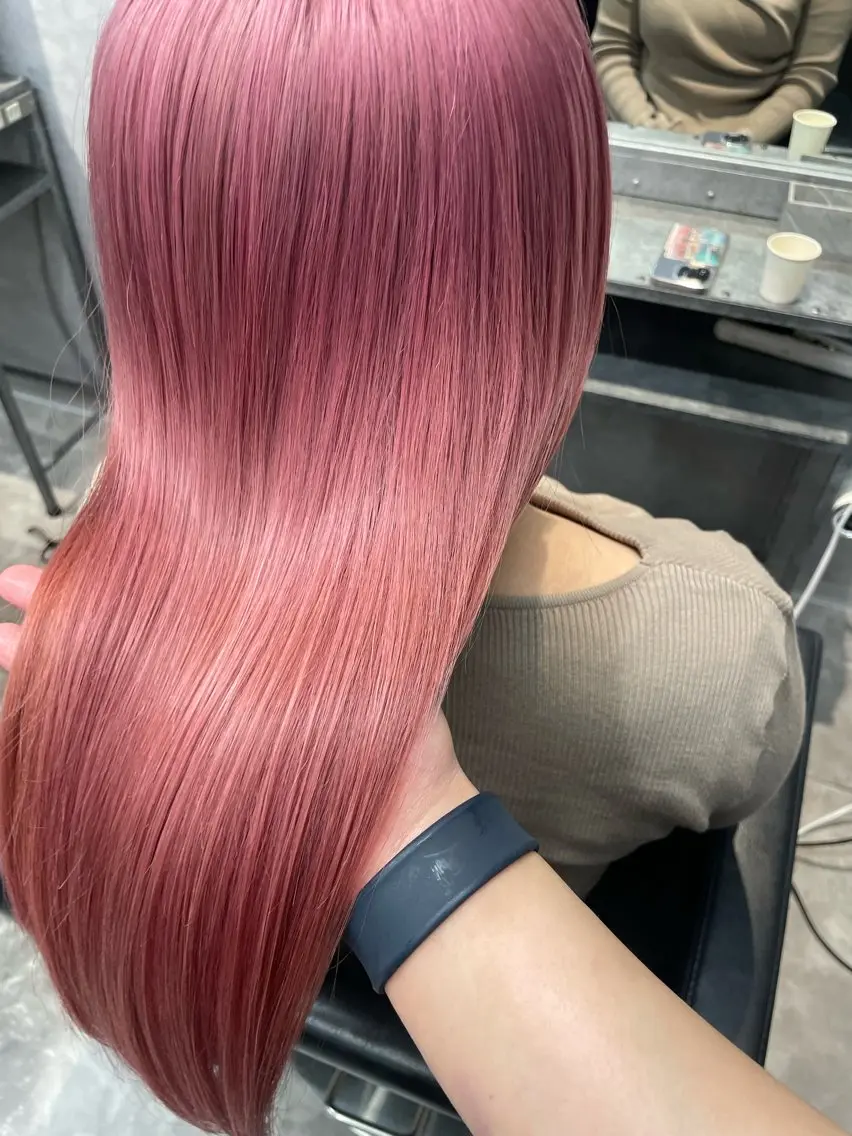ロング ヘアカラー mimiiy fukaのヘアスタイル