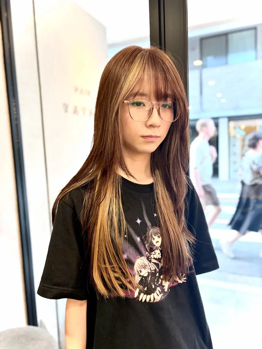 ロング カラー デザインカラー カット ヘアカラー 小山 志保子のヘアスタイル