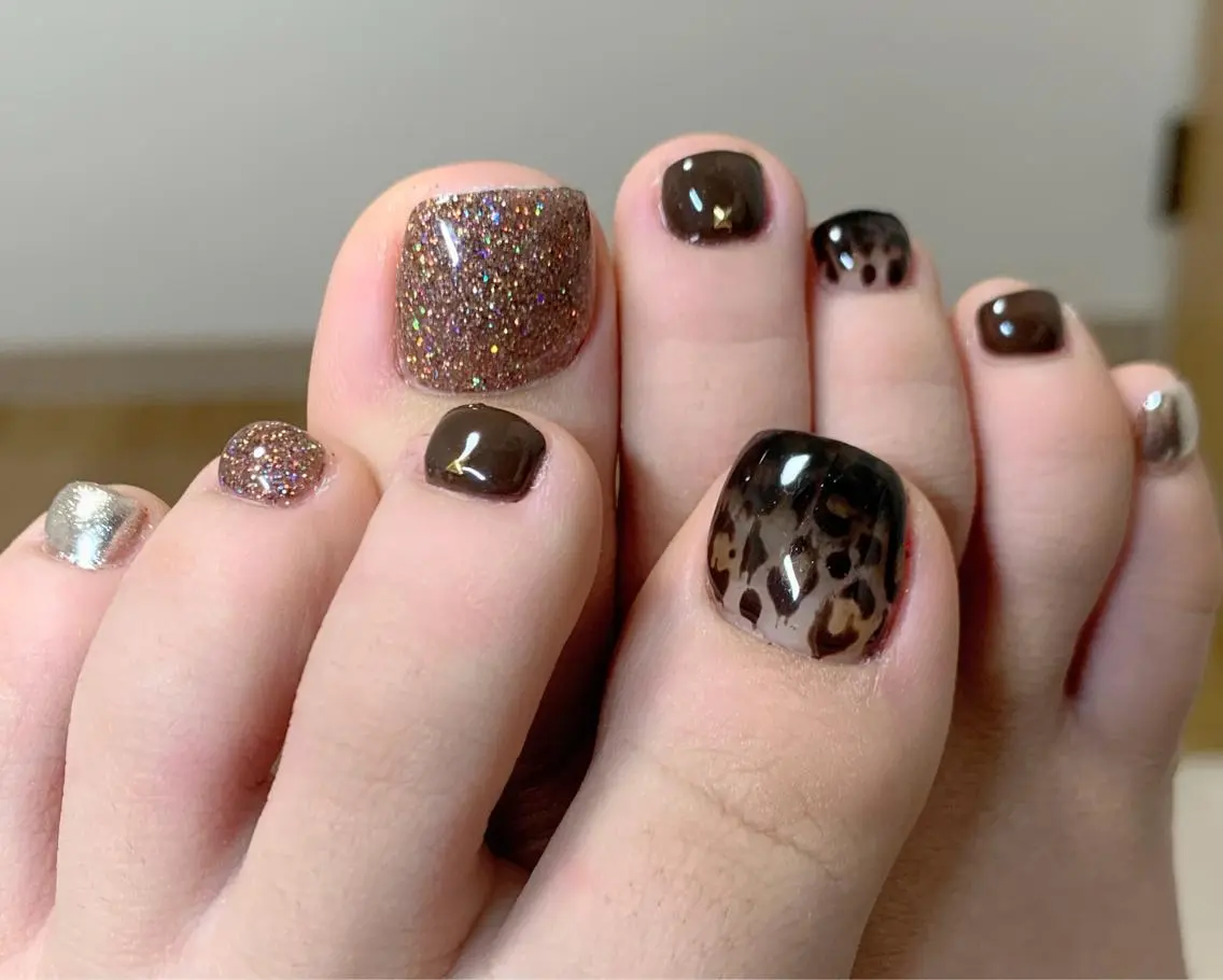 ネイル アニマル柄 フットネイル Nail Salon JANEのネイルデザイン