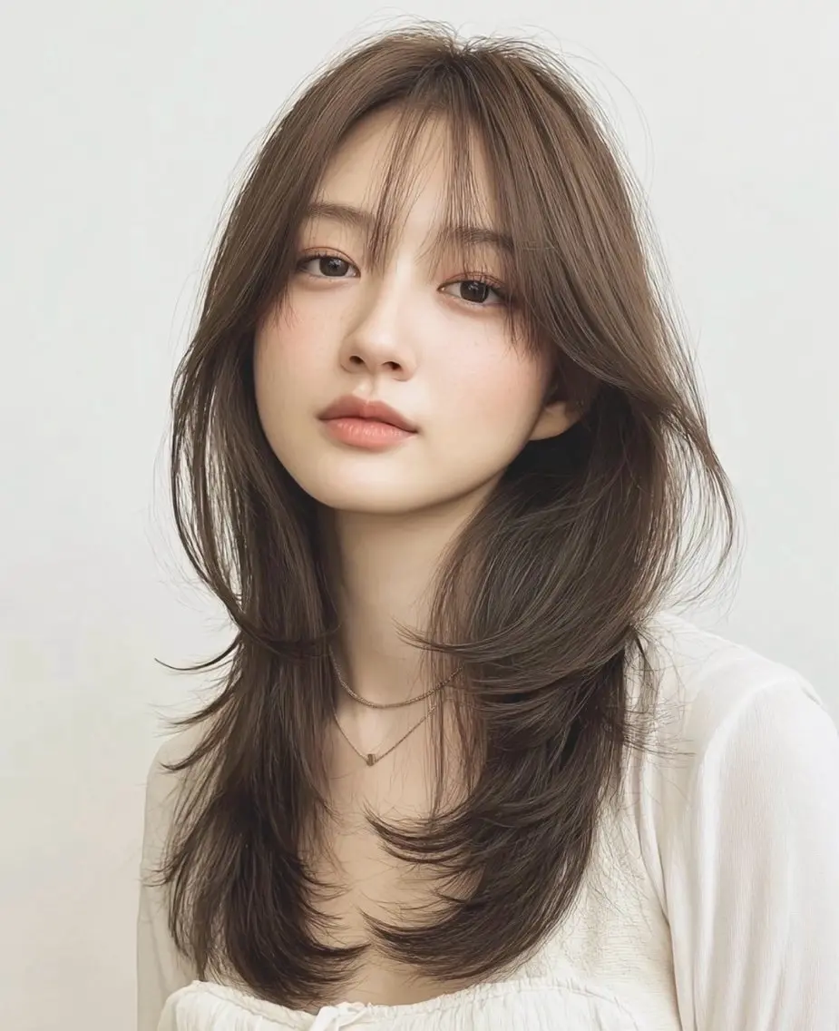 早めの予約必須‼️ 前髪カット+透明感カラー🩵🩷 30%オフ 口コミスパ付き ✨30%オフ✨の写真