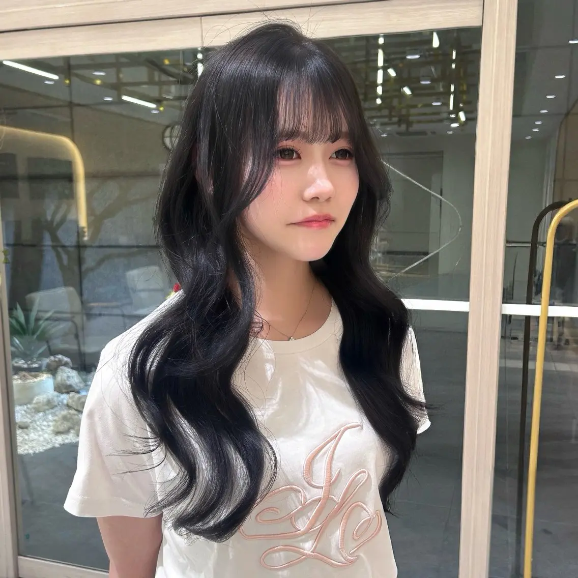 ロング カット ヘアカラー トリートメント 🇰🇷レイヤー/ト レンドまつげ🎀ミキのヘアスタイル
