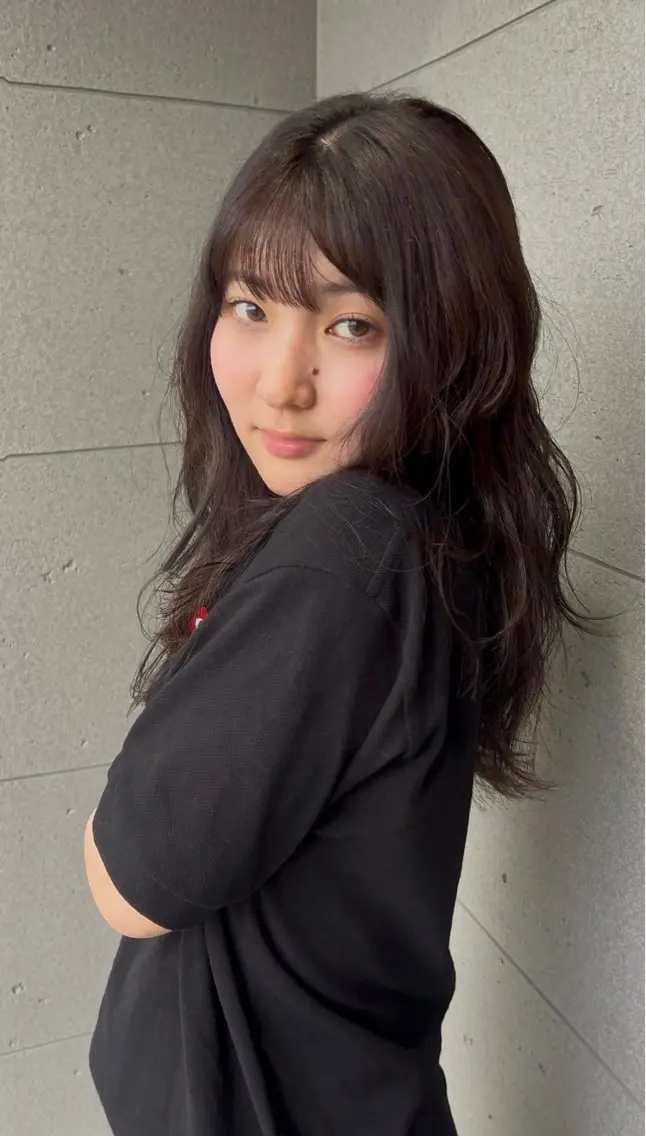 カラー 透明感カラー オリーブカラー 盛田 あかりのヘアスタイル