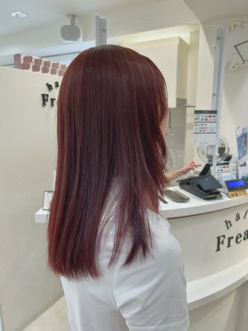 セミロング カラー カット ヘアカラー 山森 大地のヘアスタイル