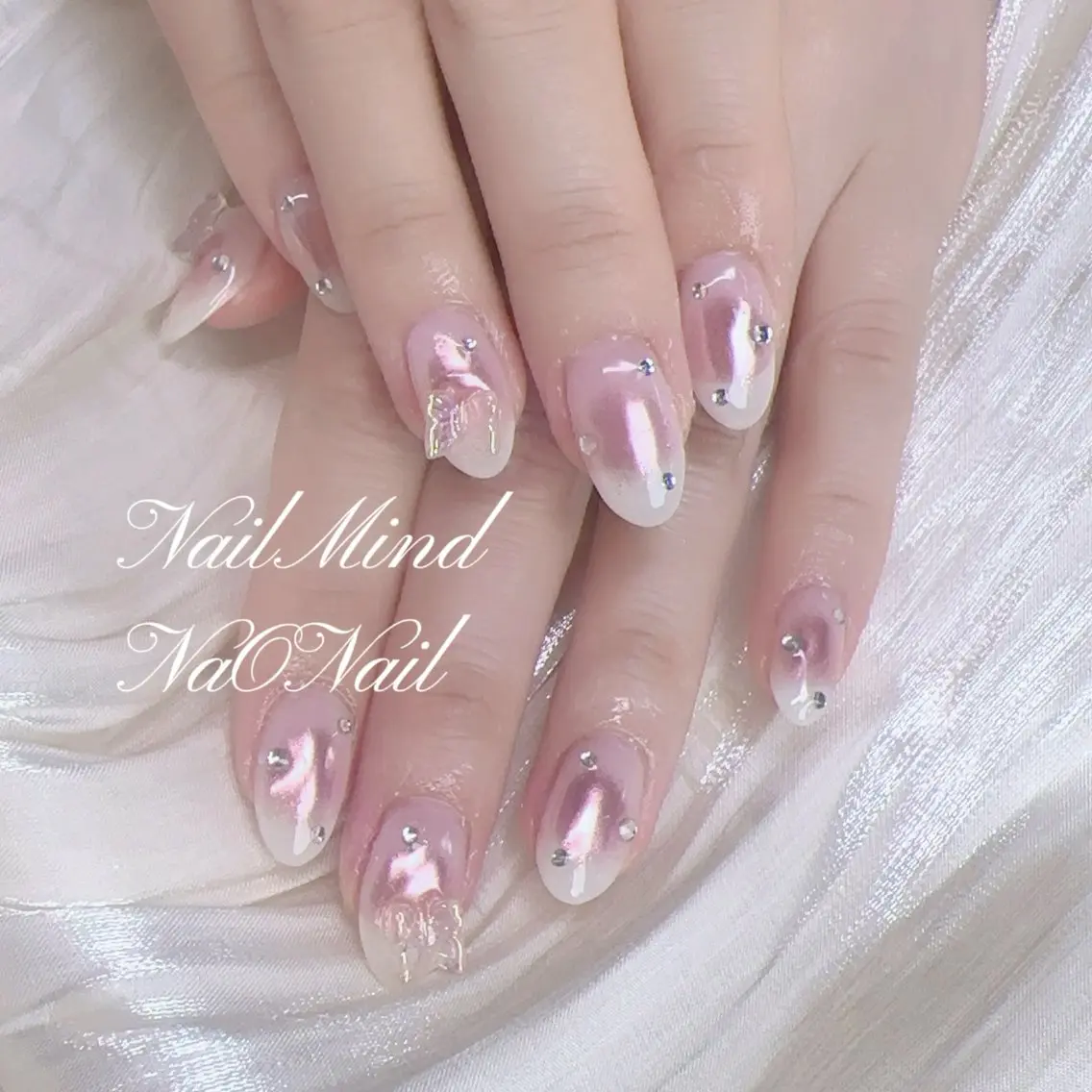 ネイル チークネイル ミラーネイル ハンドネイル NailMind Tokyoのネイルデザイン