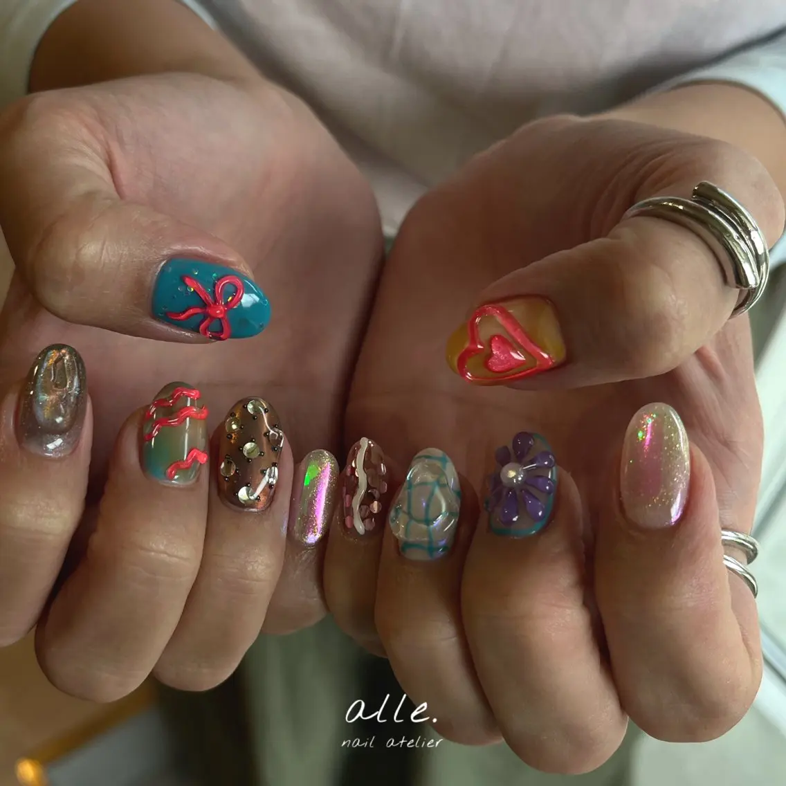 ネイル ハンドネイル atelier alle.のネイルデザイン