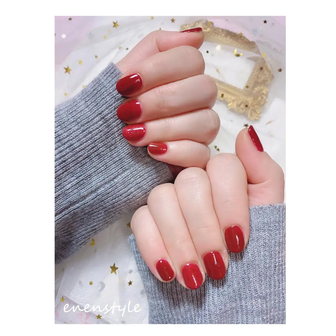 ショート ネイル ジェルネイル ニュアンスネイル オフィスネイル ワンカラーネイル パラジェル 🐾enen style 🐾のネイルデザイン