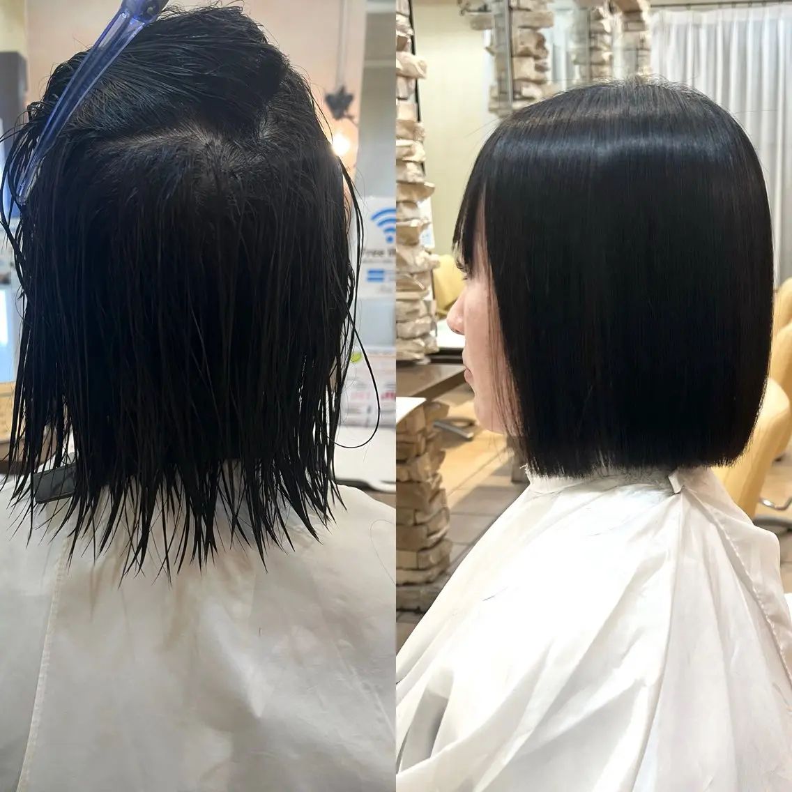 ミディアム 酸性ストレート 縮毛矯正 髪質改善ストレート ⚡️下ノ村柊斗⚡️のヘアスタイル