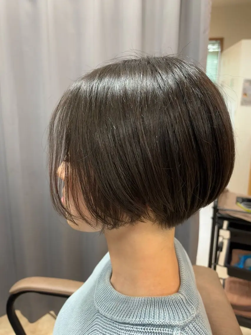 ショート カラー アッシュ アッシュブラウン ブラウンカラー ショートヘア カット ヘアカラー トリートメント 竹内滉太 当日予約⭕️のヘアスタイル