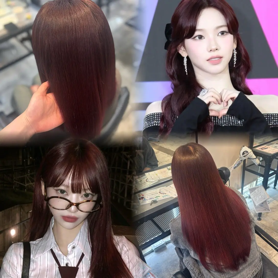 ロング カラー ピンクカラー レッドカラー レイヤー sala 推しカラー職人🎀のヘアスタイル