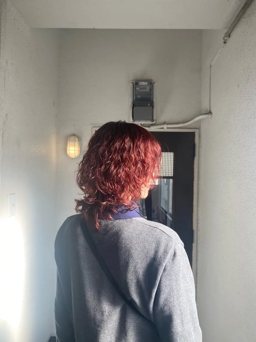 ショート カラー レッドカラー BATON.あずみ /カラー/縮毛矯正のヘアスタイル